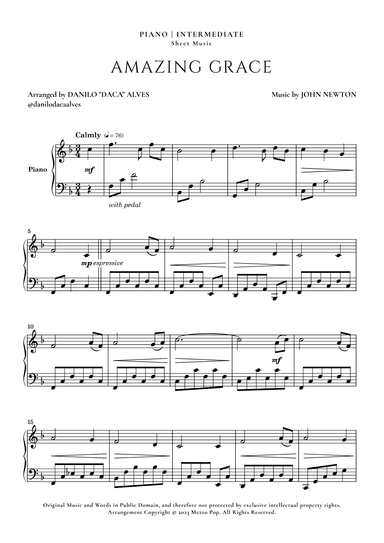 Amazing Grace (arr. Danilo "Daca" Alves)