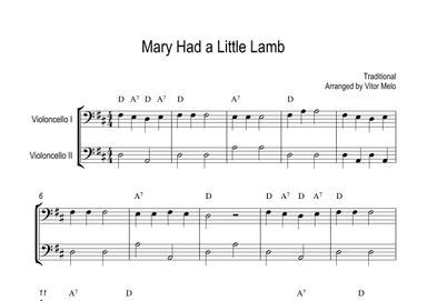 Mary Had a Little Lamb (arr. Vitor Melo)
