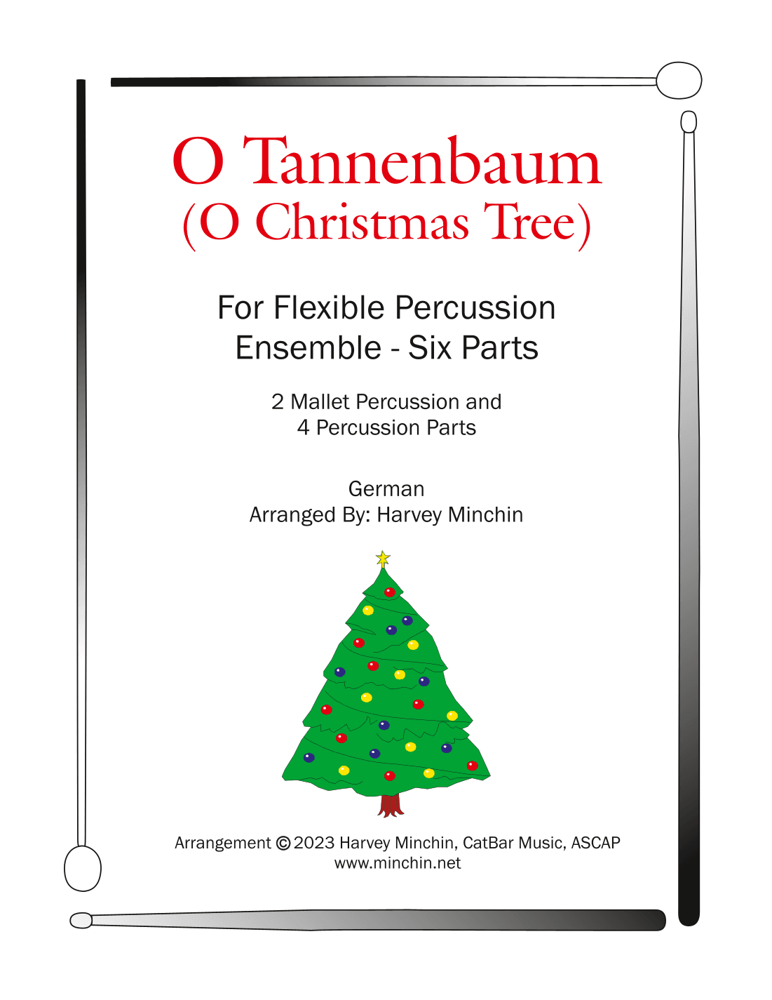 O Tannenbaum (O Christmas Tree) for Flexible Percussion Ensemble (arr. Harvey Minchin)