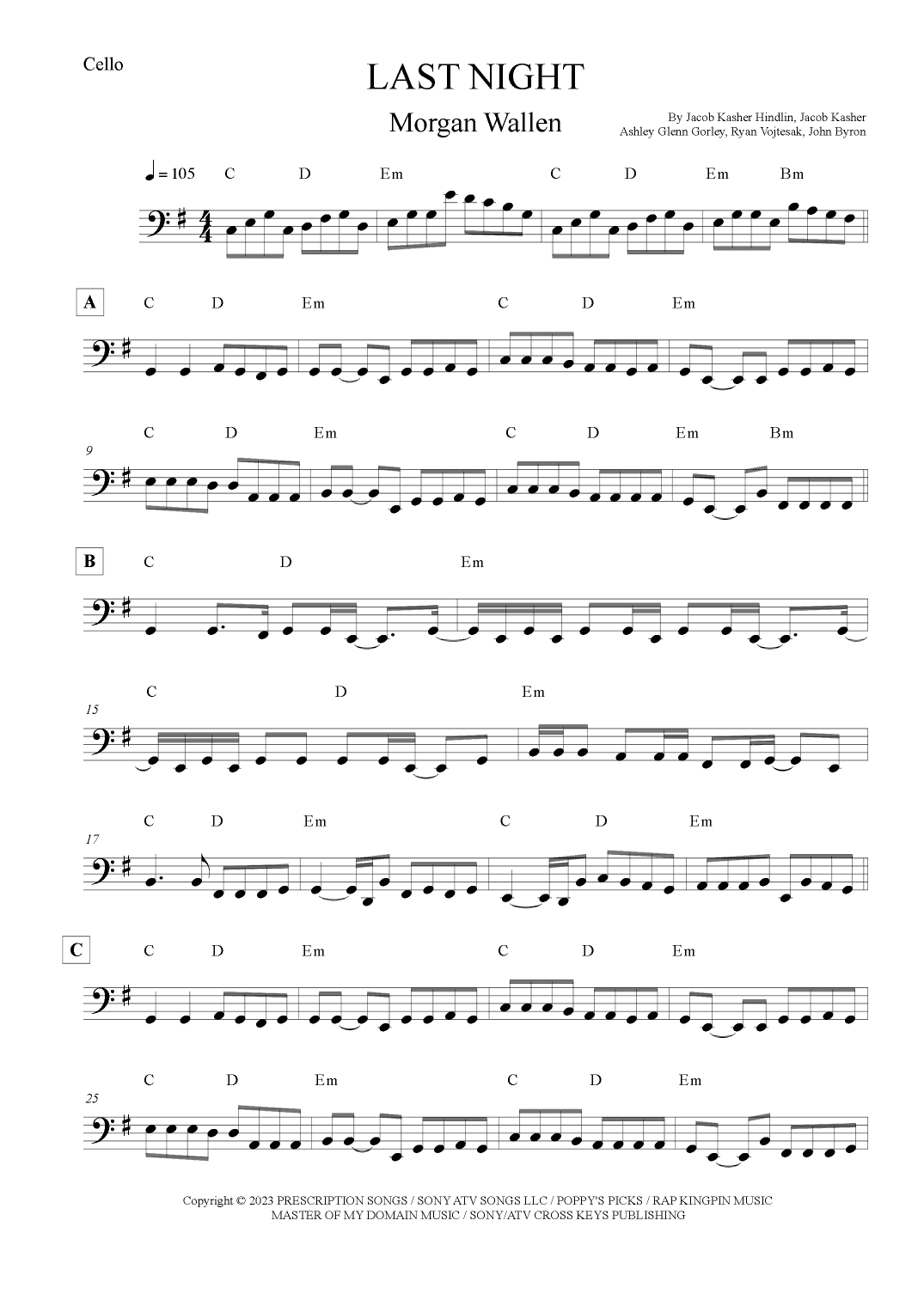 Last Night (arr. Leo Silva)