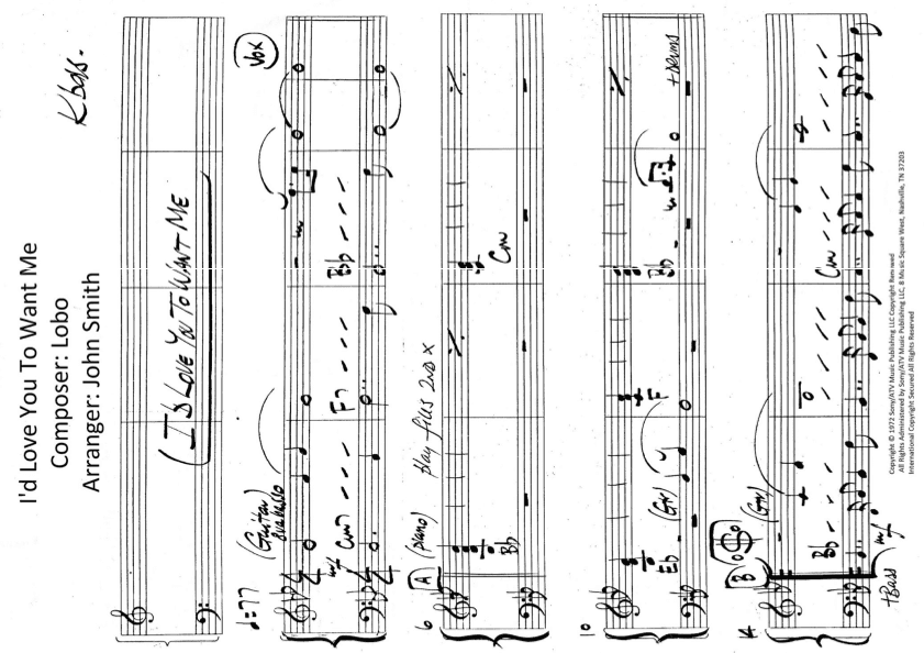 I'd Love You To Want Me (arr. John Smith)