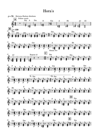 Horahs (arr. Ella Wilson)