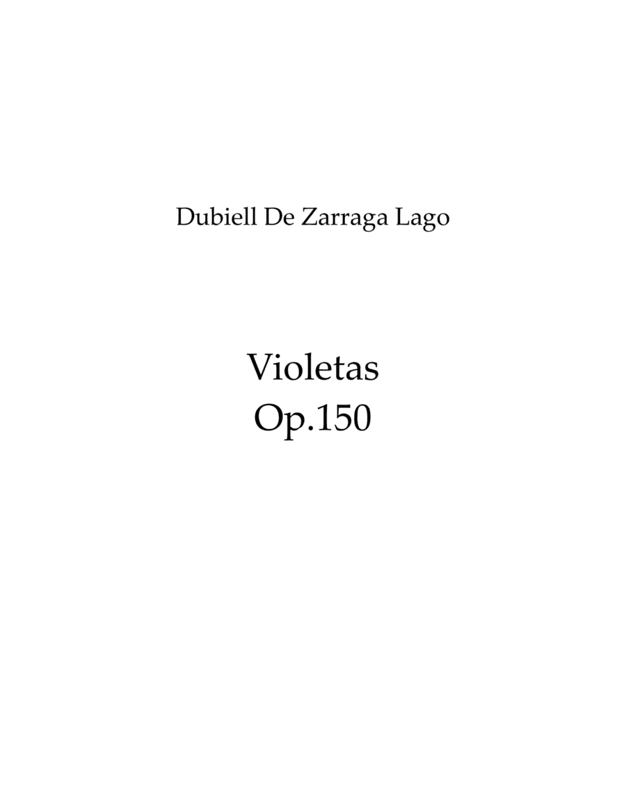 Violetas Op.150