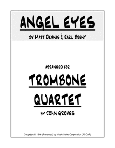 Angel Eyes (arr. John Groves)