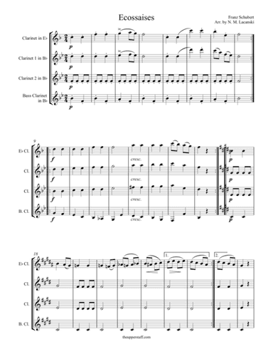 Ecossaises (arr. Nick Lacanski)