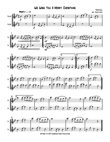 We Wish You A Merry Christmas (arr. Judith Katz)