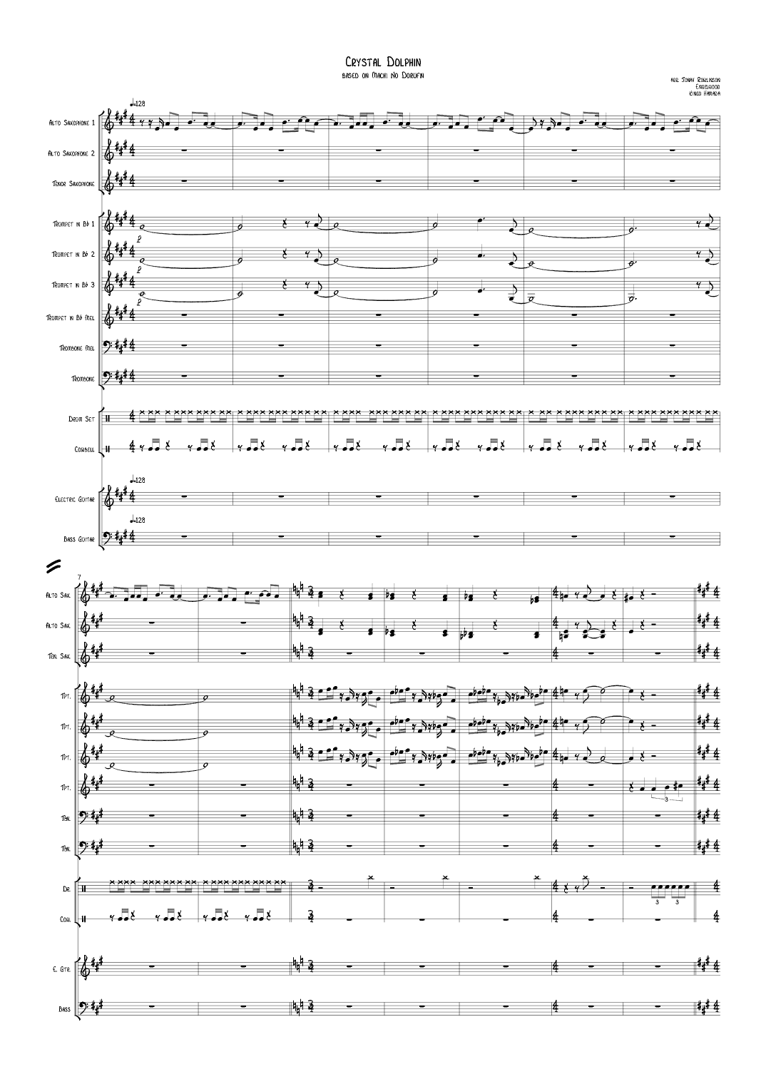 Crystal Dolphin (arr. Jonah Rowlinson)