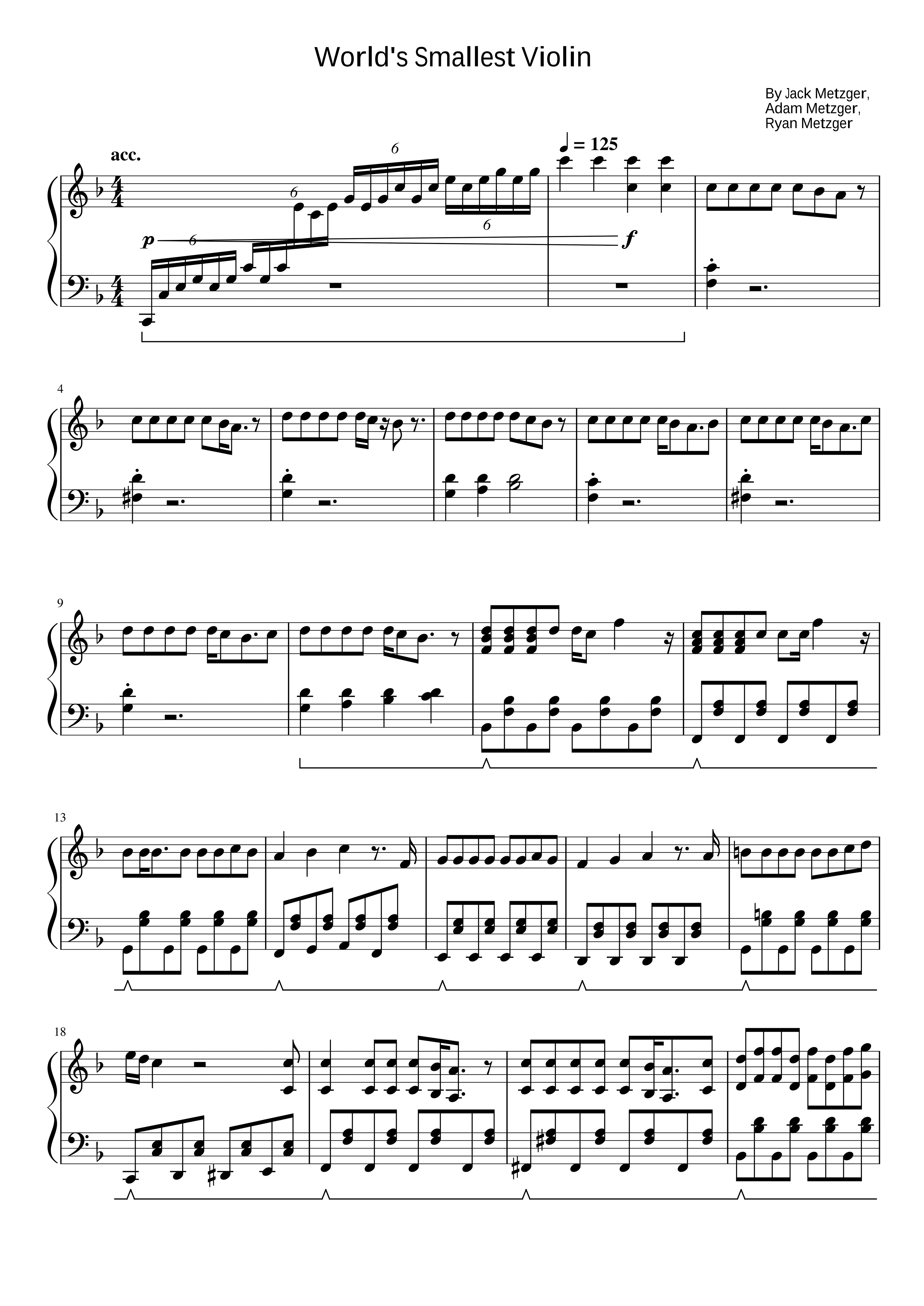World S Smallest Violin (arr. poon)