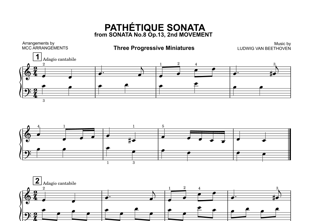 Pathétique Sonata (arr. MCC Arrangements)