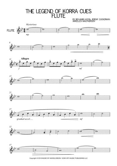 The Legend Of Korra Cues (arr. Ellen Macpherson)