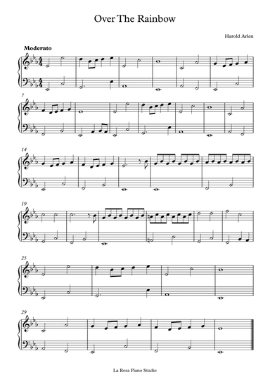 Over The Rainbow (arr. La Rosa Piano Studio)
