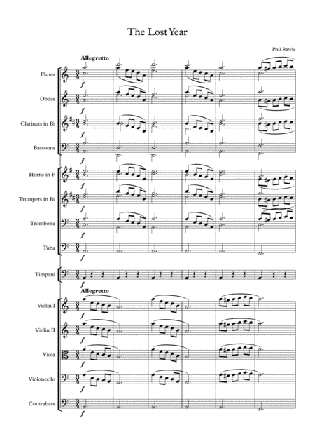 The Lost Year - for Orchestra