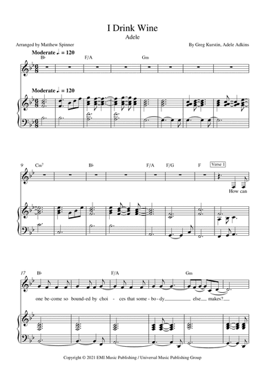 I Drink Wine (arr. Matthew Spinner)