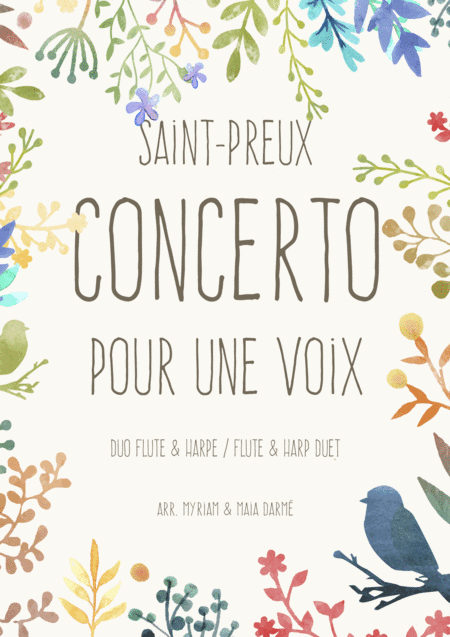 Concerto Pour Une Voix (arr. Myriam Darme, Maia Darme)