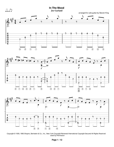 In The Mood (arr. Steven King)