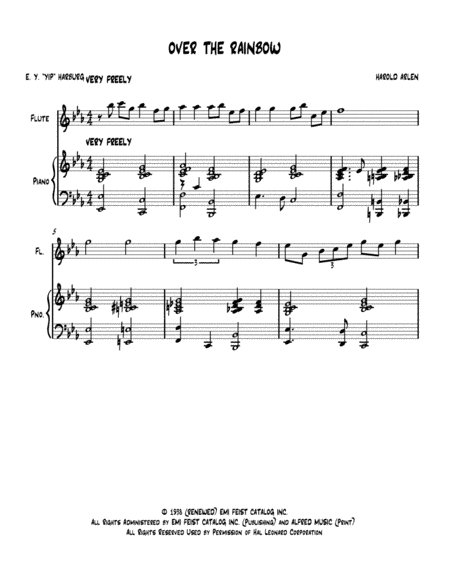 Over The Rainbow (from The Wizard Of Oz) (arr. Nick Lacanski)