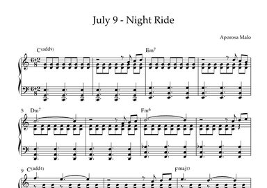 July 9 - Night Ride