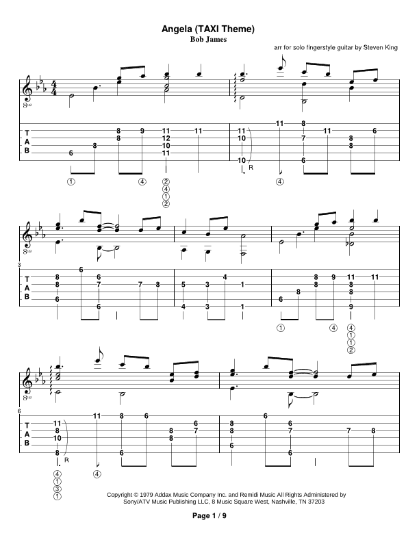 Angela (arr. Steven Michael King)