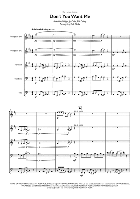 Don't You Want Me (arr. Seb Skelly)