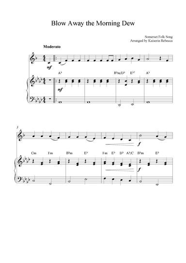 Blow Away the Morning Dew (arr. Kaiserin Rebecca)