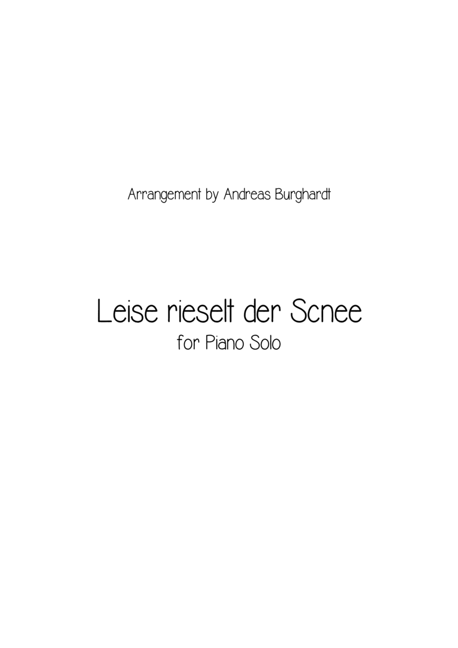 Leise rieselt der Schnee (Christmas Piano Solo) (arr. Andreas Burghardt)