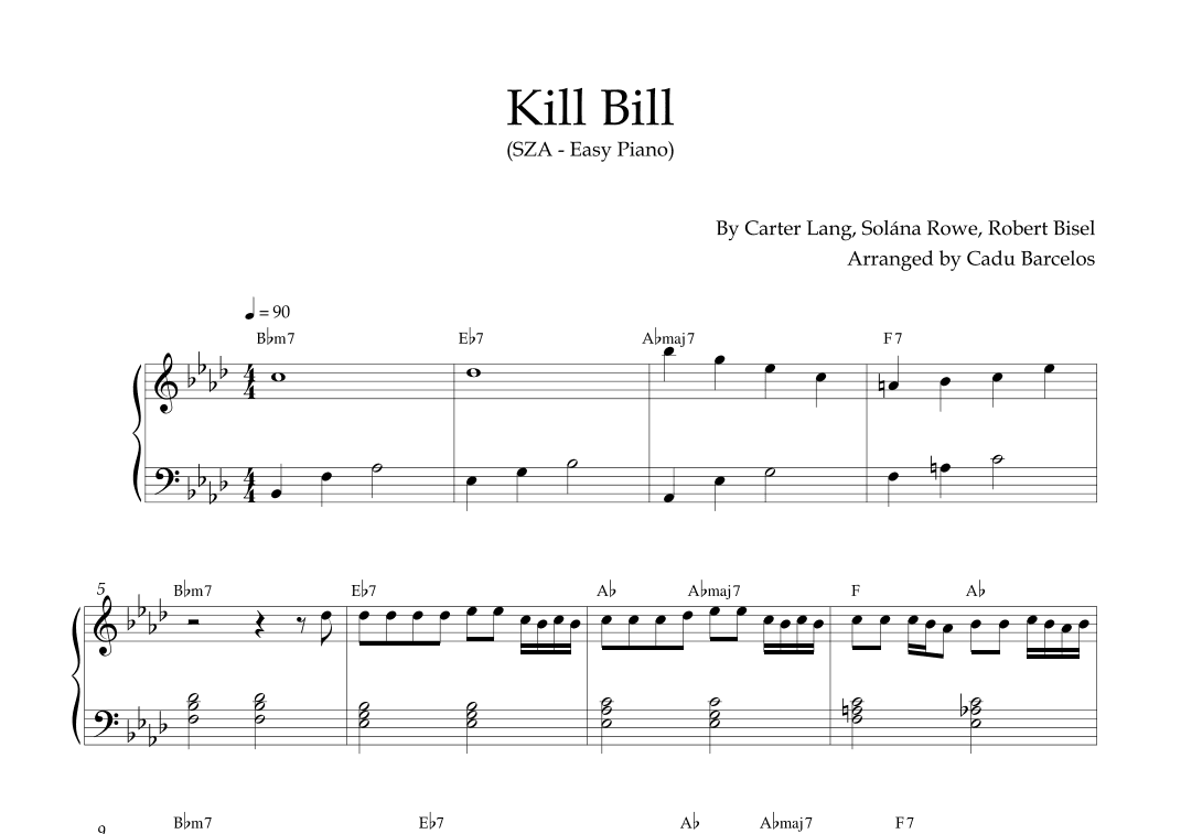 Kill Bill (arr. Cadu Barcelos)