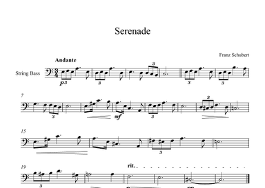 Serenade - Franz Schubert (String Bass) (arr. Digital Book Music)