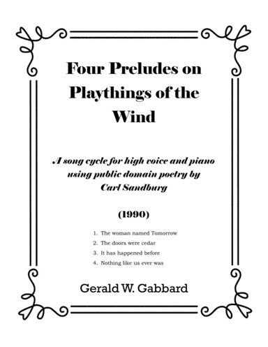 Four Preludes on Playthings of the Wind