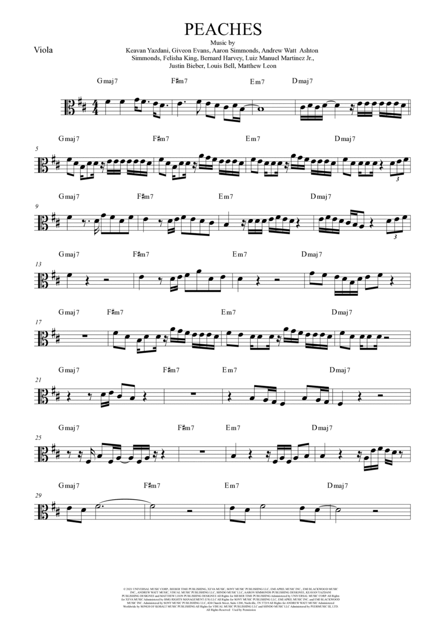 Peaches (arr. Anderson Quevedo)