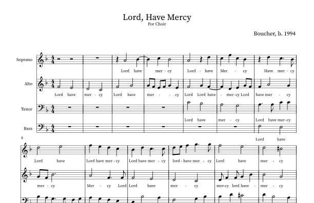 'Lord, Have Mercy'