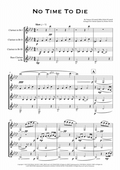 No Time To Die (arr. Robert Newth)
