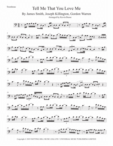 Tell Me That You Love Me (arr. Kevin Busse)