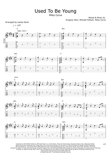 Used To Be Young (arr. Laoise Earle)