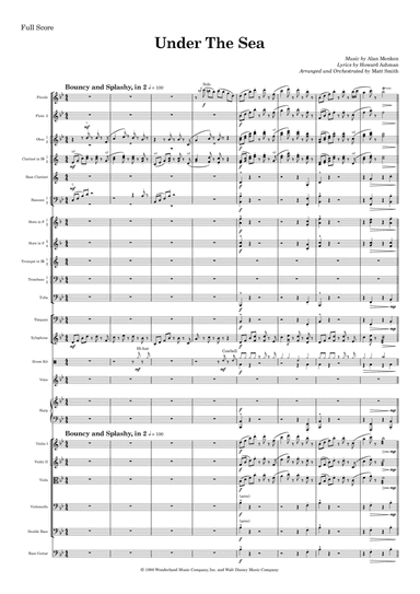 Under The Sea (arr. Matt Smith)