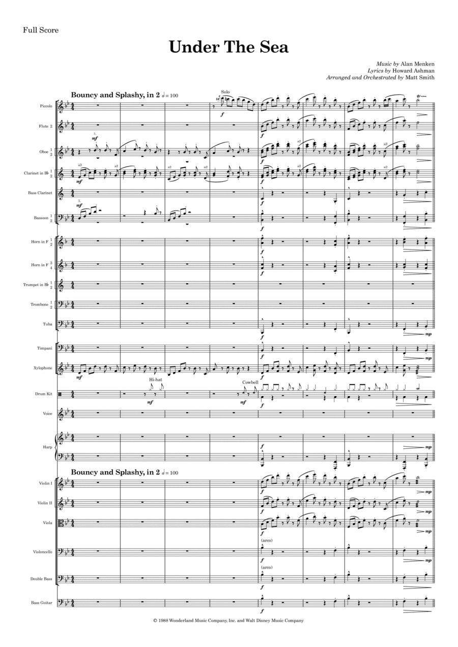Under The Sea (arr. Matt Smith)