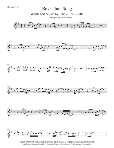 Revelation Song (arr. Kevin Busse)