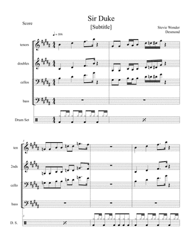 Sir Duke (arr. R. Desmond)
