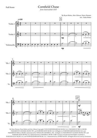Cornfield Chase (arr. Fabio Britto)