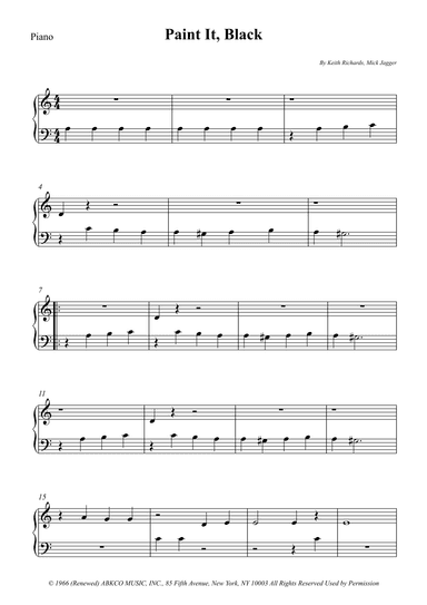 Paint It, Black (arr. Wesley S. SIlva)