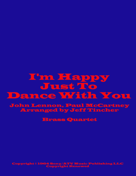 I'm Happy Just To Dance With You (arr. Jeff Tincher)
