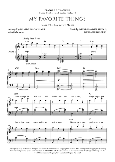 My Favorite Things (arr. Danilo "Daca" Alves)