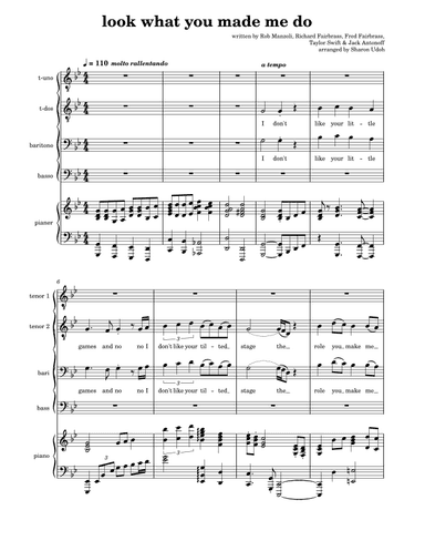 Look What You Made Me Do (arr. Sharon Udoh)