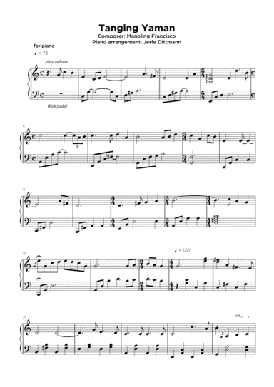 Tanging Yaman (arr. Jerfe Dittmann)