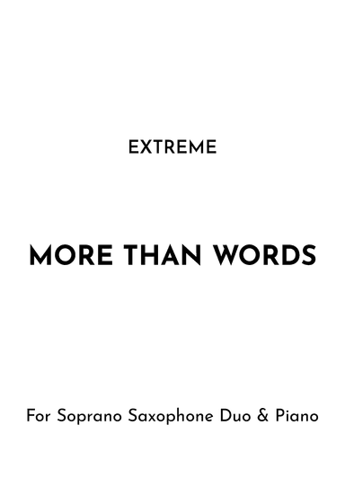 More Than Words (arr. Jireh J.)