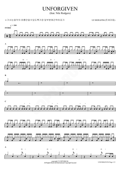 Unforgiven (feat. Nile Rodgers) (arr. COPYDRUM)