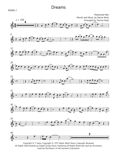 Dreams (arr. Tianna Heppner)