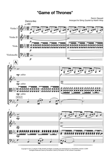 Game Of Thrones (arr. Martin Wray)