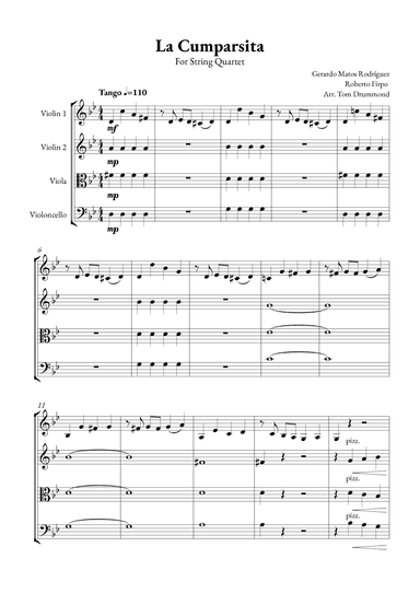 La Cumparsita (arr. Tom Drummond)