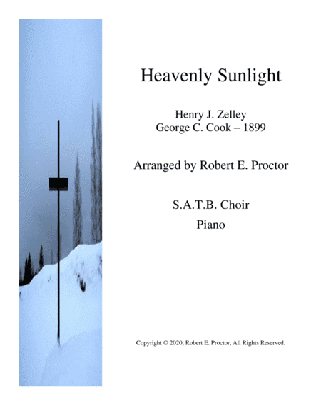 Heavenly Sunlight for SATB Choir and Piano (arr. Robert E. Proctor)