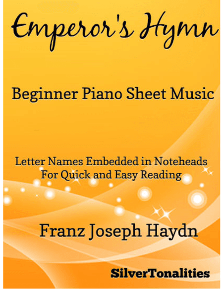 Emperor's Hymn Beginner Piano Sheet Music (arr. SilverTonalities)